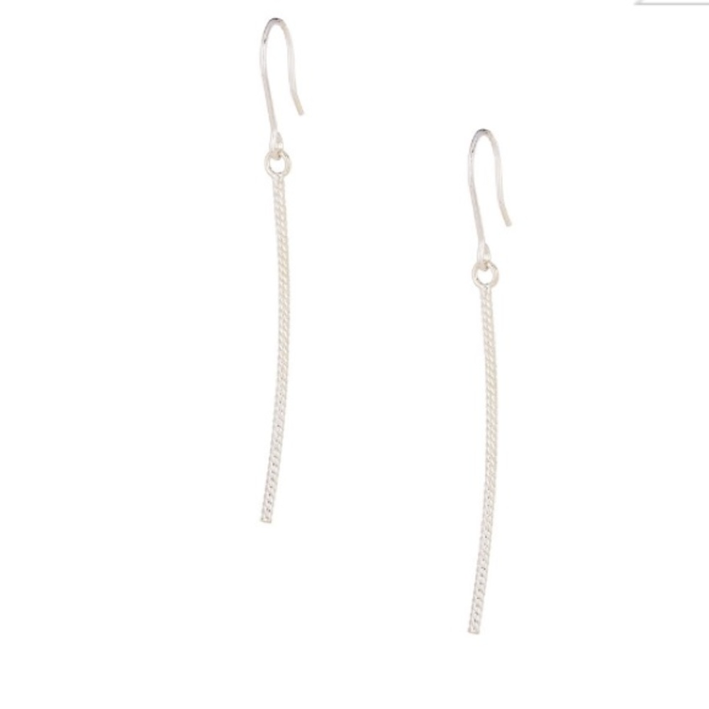 PRICE DROP NIP Sterling silver chain drop earrings - Picture 1 of 2