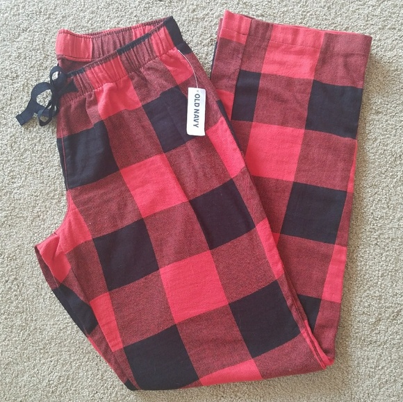 mens buffalo check pajama pants