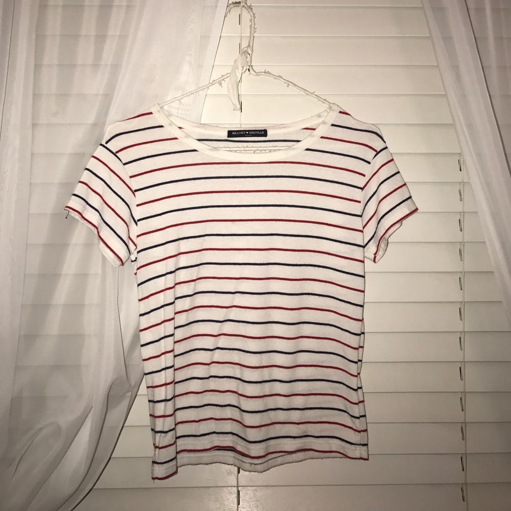brandy melville striped tee