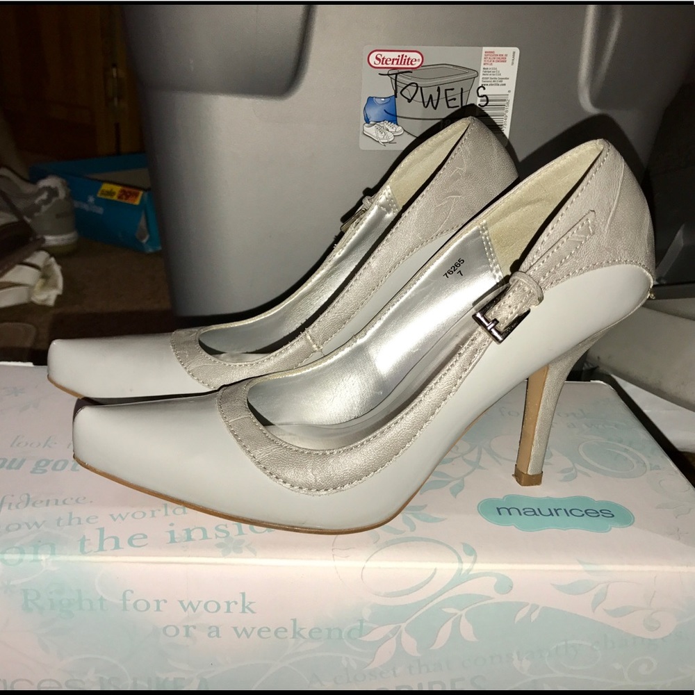 Gray heels by Maurices