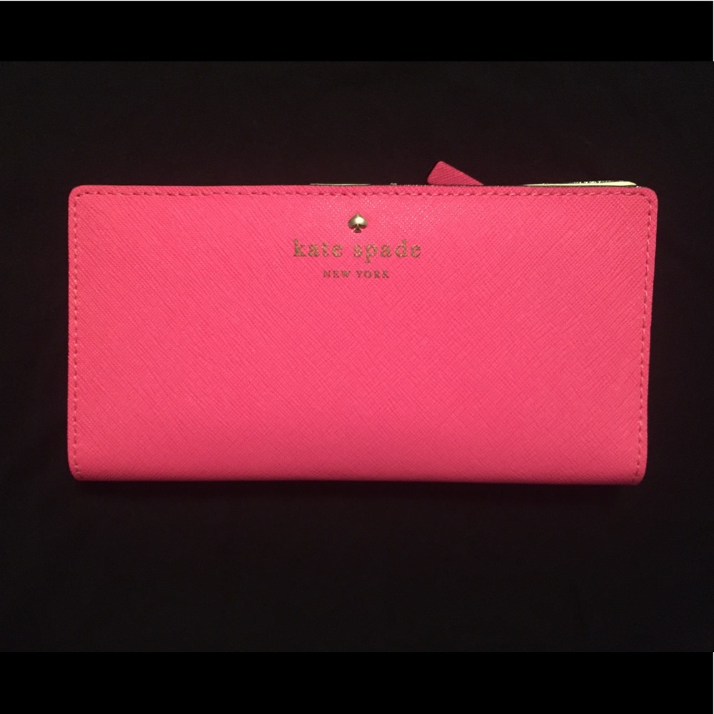 NEW Kate Spade Mikas Pond Stacy Wallet - Pink