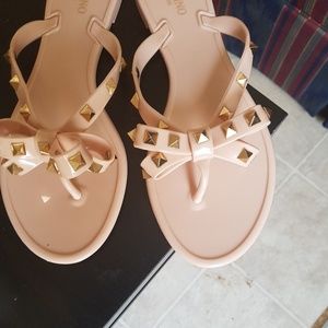 rockstud jelly flip flops