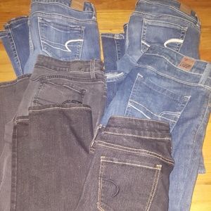 American Eagle jeans bundle- 5 pairs!