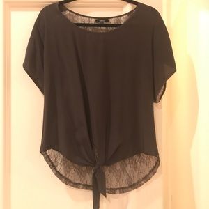 Millau Gray/Black Blouse