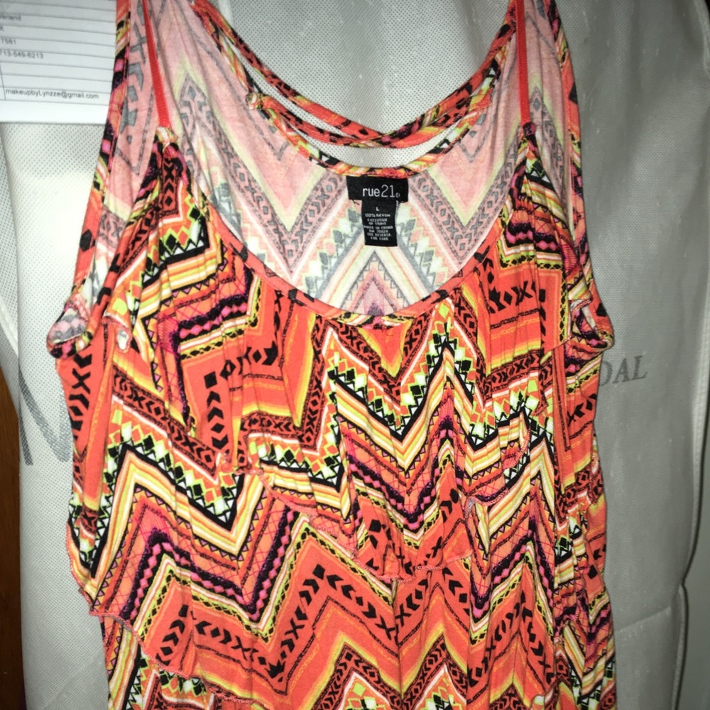 Ruffle tank top