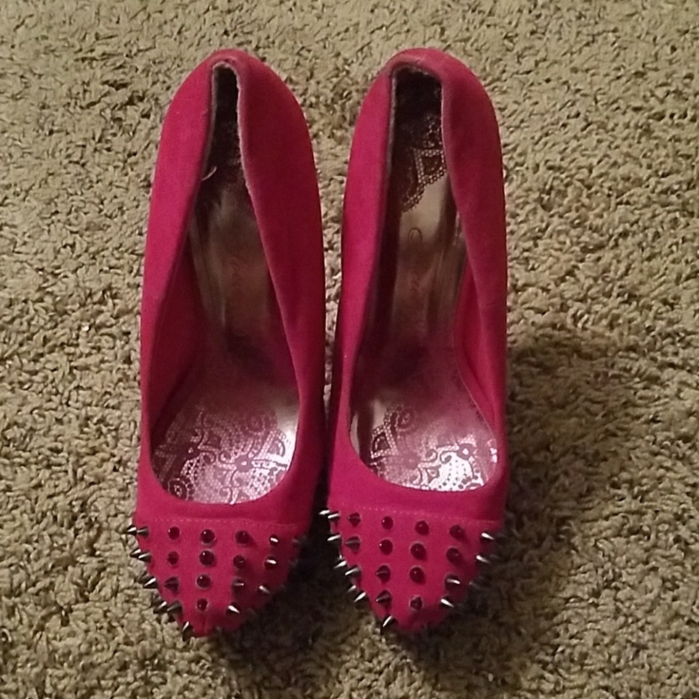 Pink Platform heels