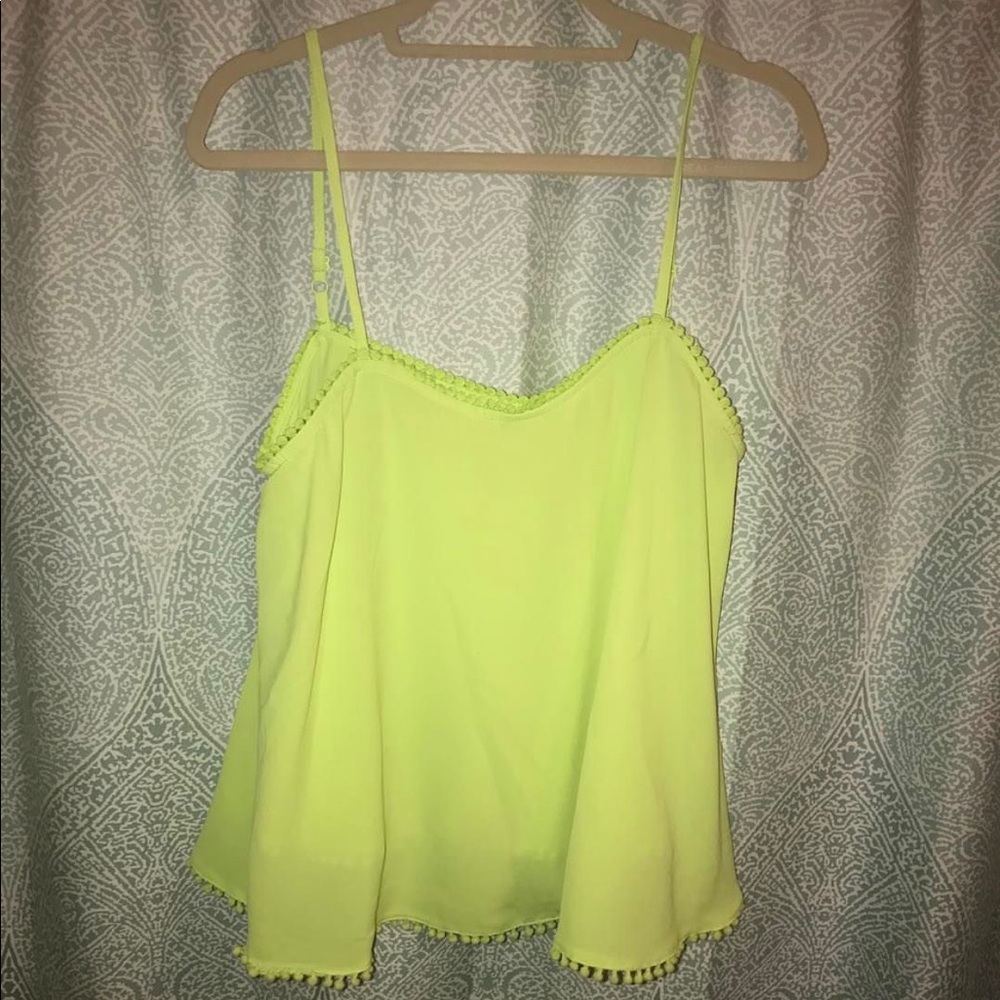 Lime green tank top