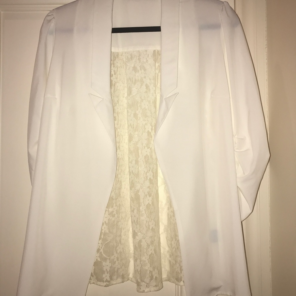 Ark & Co white blazer