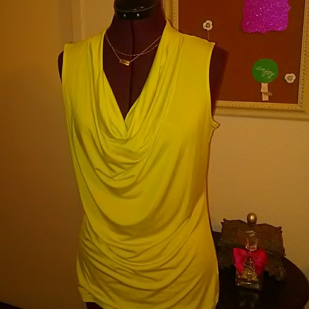 Chartreuse Cowl neck Tunic