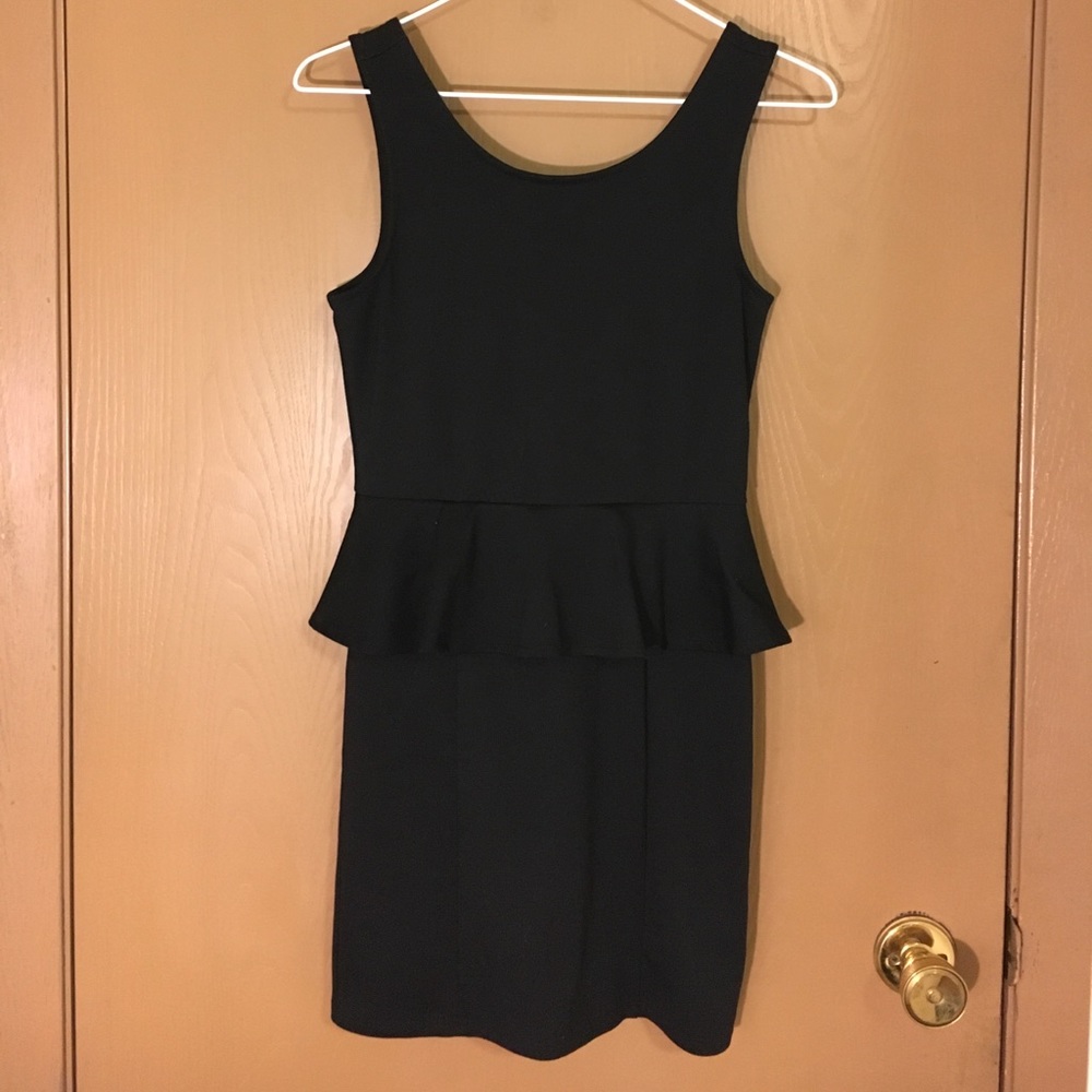AEO Black Peplum Dress