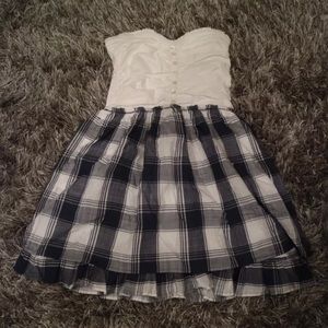 💙Abercrombie & Fitch 💙strapless plaid dress