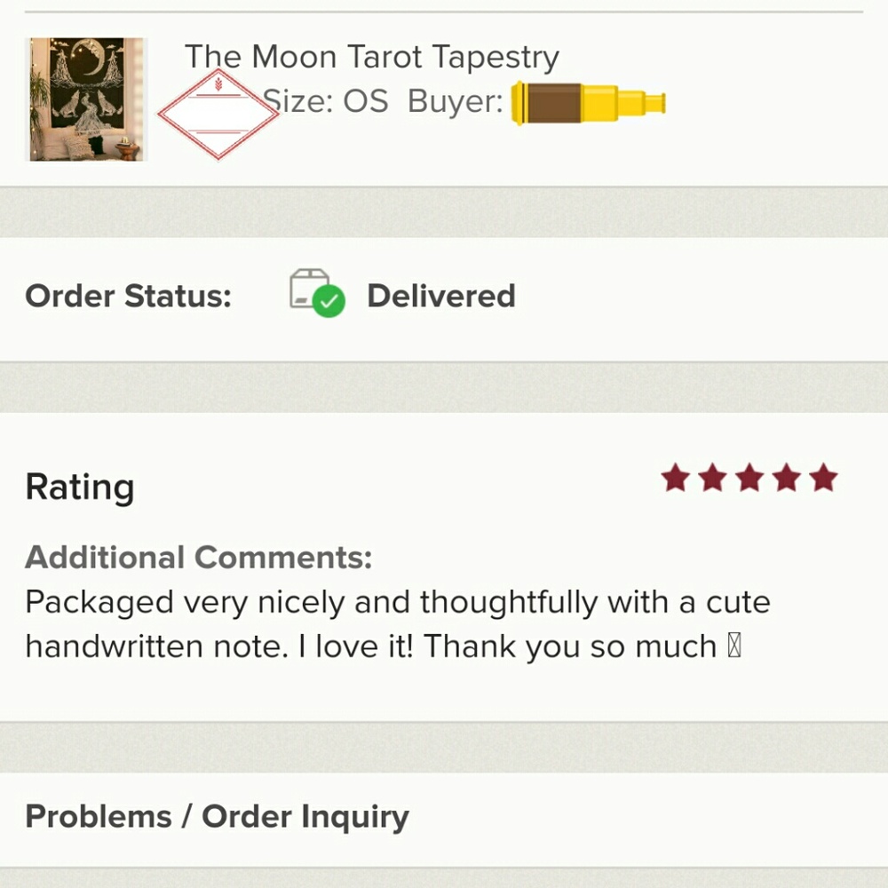 SALE! Moon Tarot Tapestry - Picture 6 of 8