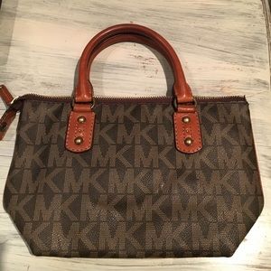 MK Leather Monogram Small Tote