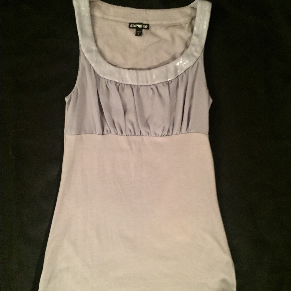 Express Sequence Grey Tank XS