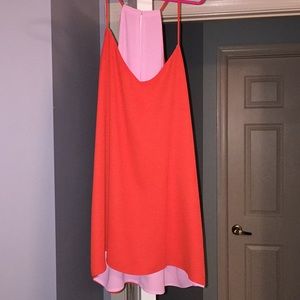 Orange reversible Express blouse tank