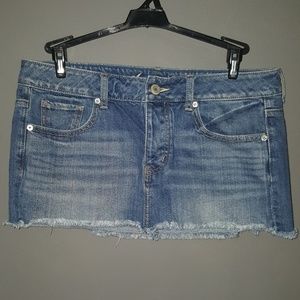 American eagle jean skirt