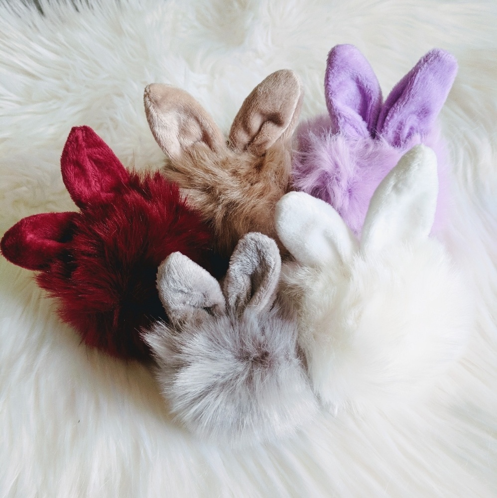 Bunny Pom Pom Keychain