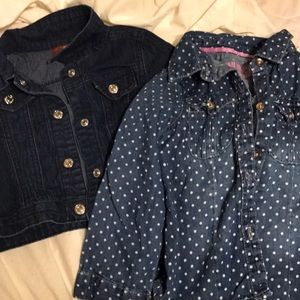 Jean Jacket & Button Top