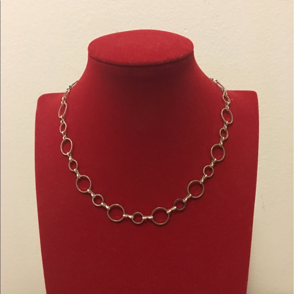 Anne Klein Hoop Chain Necklace