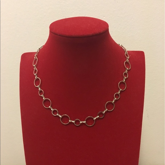 Anne Klein Hoop Chain Necklace - Picture 1 of 3
