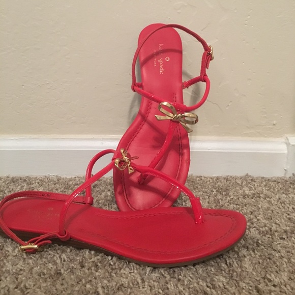 kate spade Shoes - Red Kate Spade Sandals