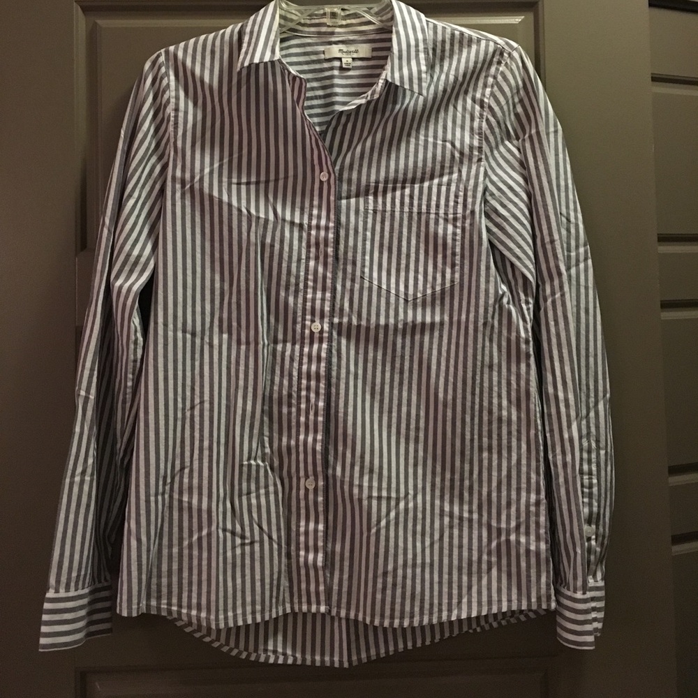 Madewell striped button down