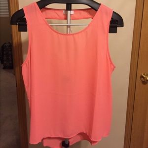 Charming Charlie Tank Cut Out Blouse