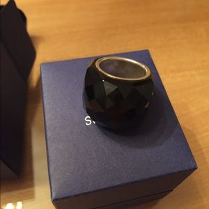 Swarovski Jet Black Ring