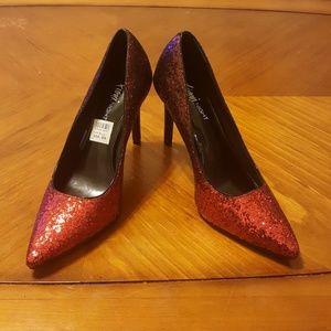 Red Sparkling Heels