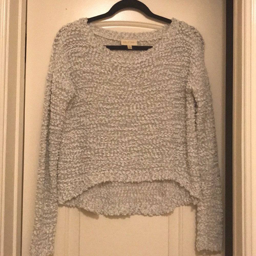 Modcloth size small gray and white sweater
