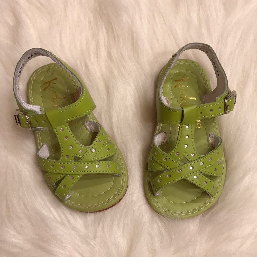 Kinder shoes green sandals size 5