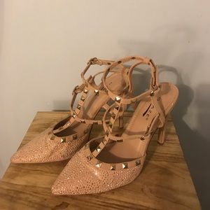 Studded Nude Heels