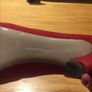 Red ferragamo shoes 7.5