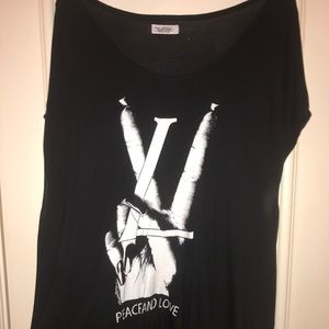 Lauren moshi black tshirt dress