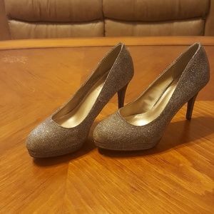 Golden Sparkle High Heels