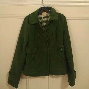 Tulle Moss Green Peacoat