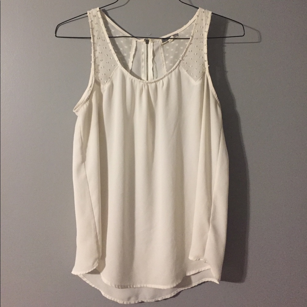 Anthro Semi-sheer Tank