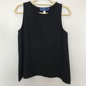Open back scalloped tank