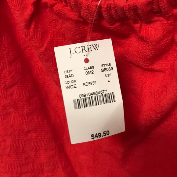 Red off-the-shoulder top - Picture 3 of 3