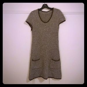 Short-sleeve sweater dress