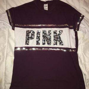 VS PINK BLING LONGSLEEVE TOP