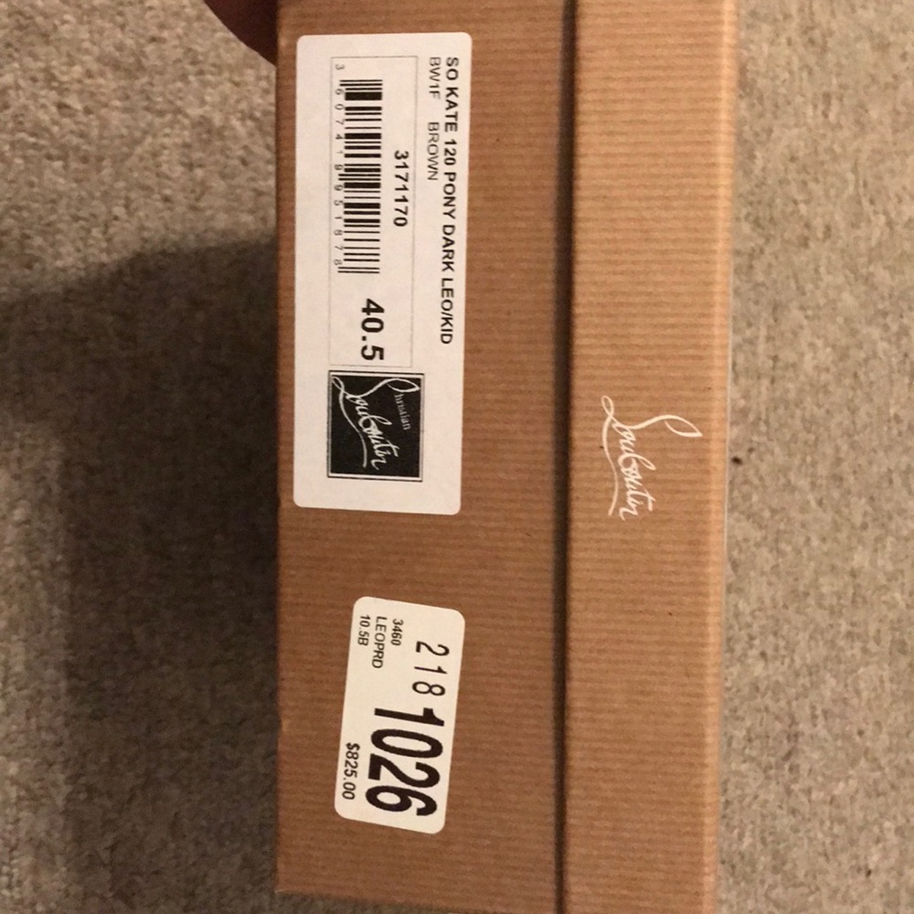 LOUBOUTIN - SO KATE 120 PONY DARK LEO/KID