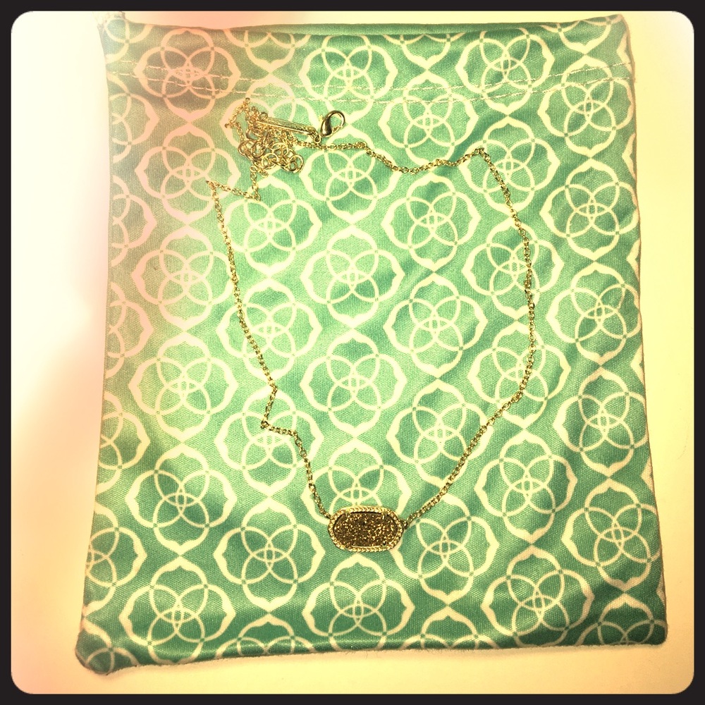 Kendra Scott Gold Druzy Necklace