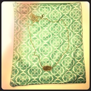 Kendra Scott Gold Druzy Necklace