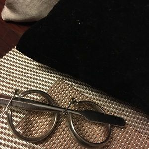 Silver hoop earrings