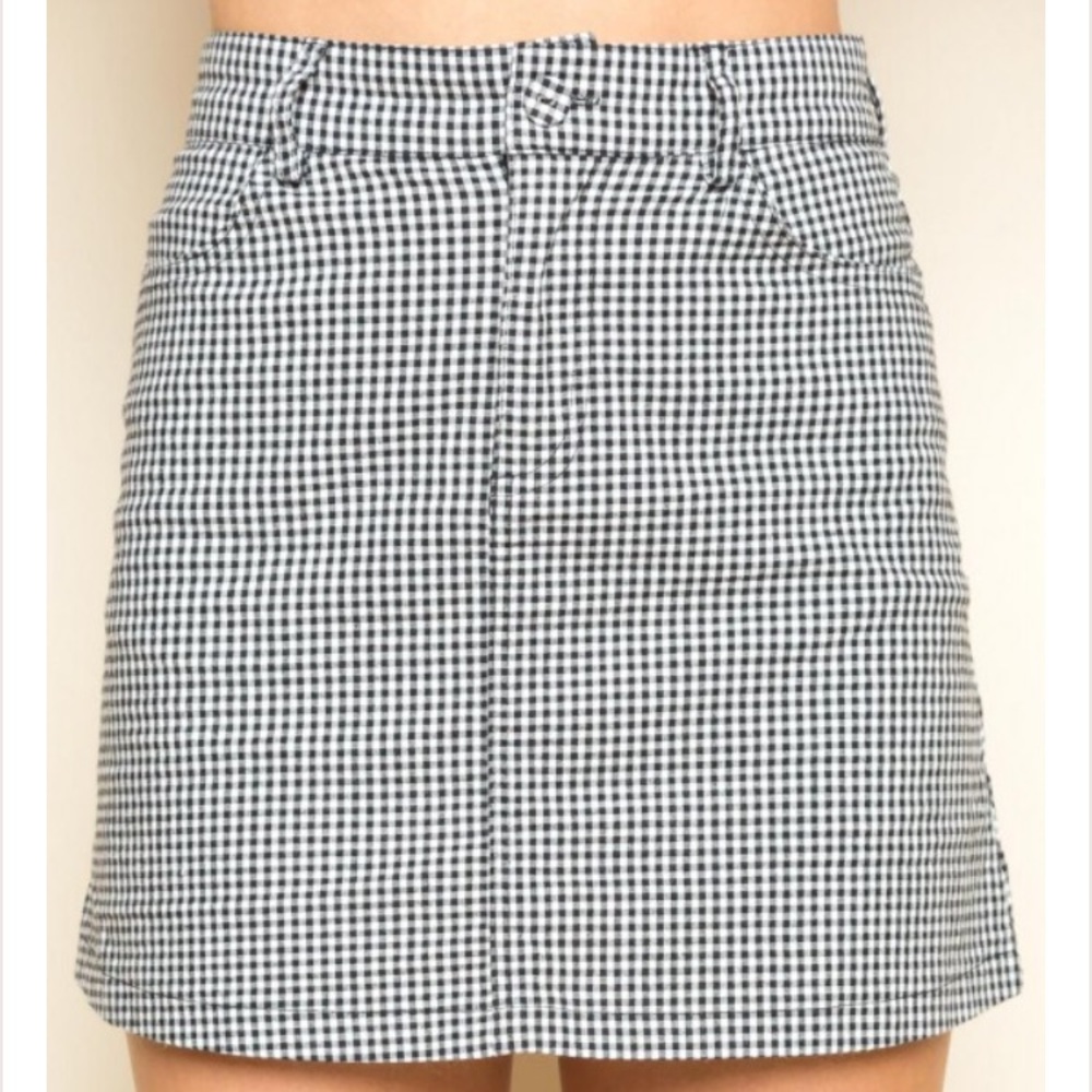 Black and white gingham Juliette skirt - Picture 4 of 6