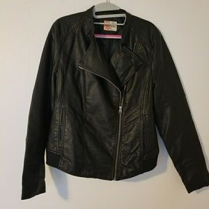 Faux leather jacket