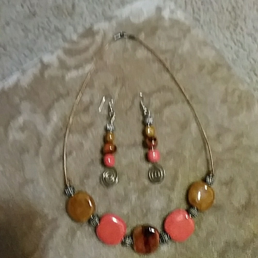 Necklace with earings