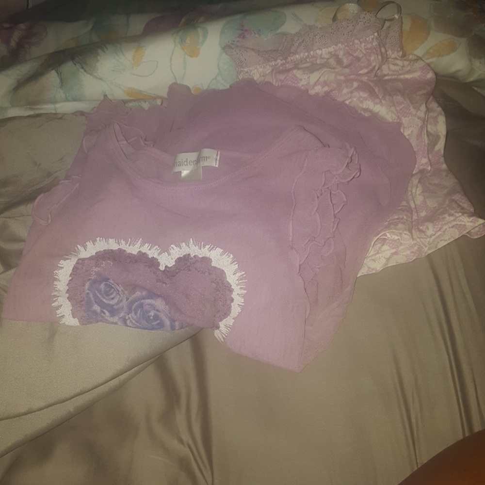 Maidenform pj's with lace detail