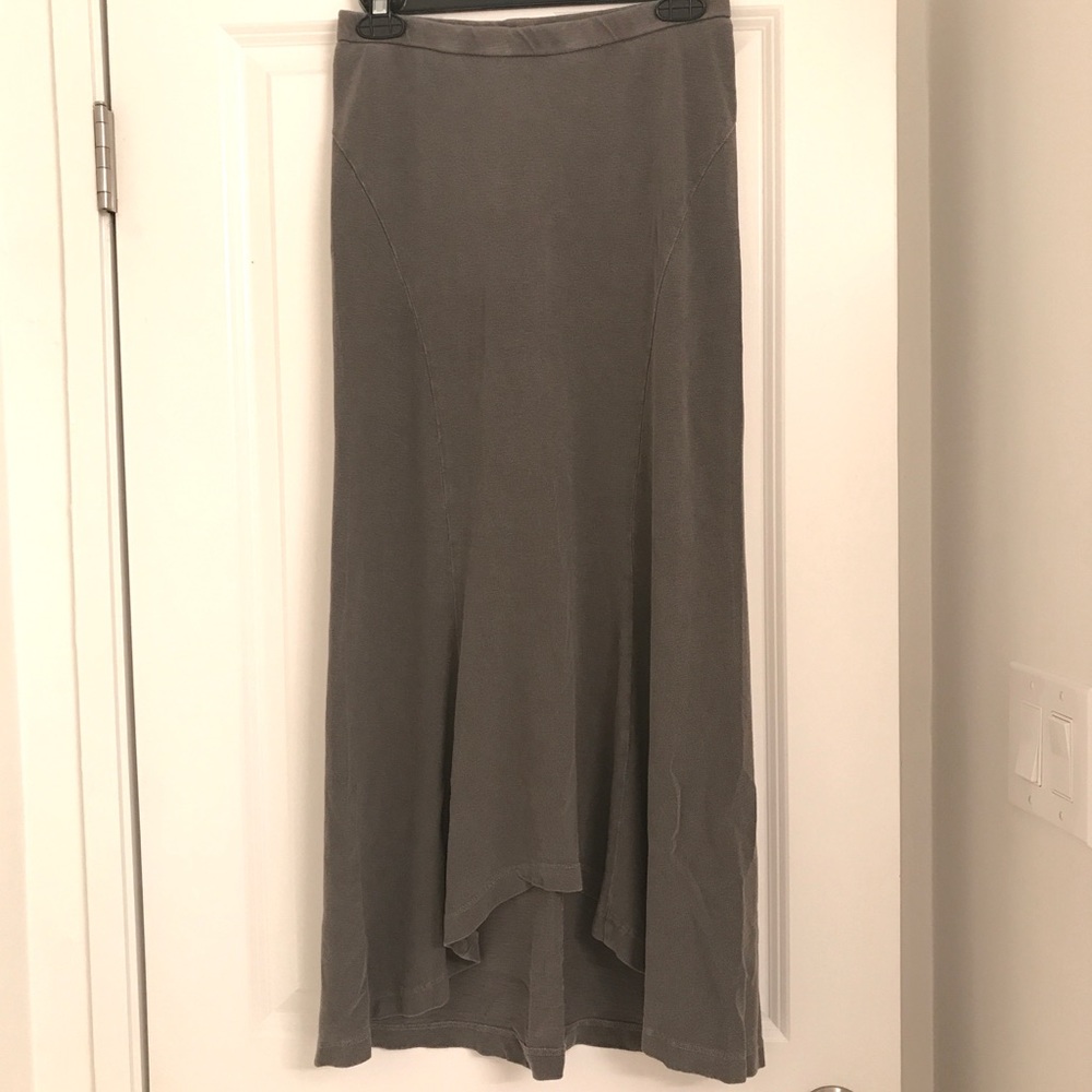 James Perse gray high low maxi skirt